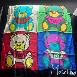 Moschino silk scarf